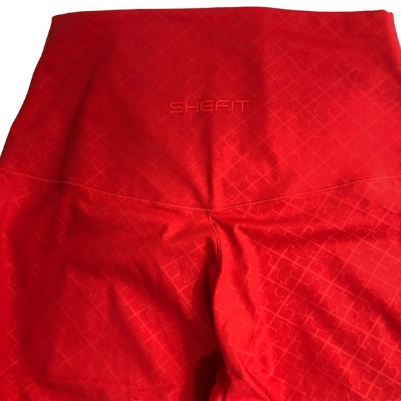 SheFit Leggings BOSS Pants NEW Red Size Large NWT - Picture 7 of 17
